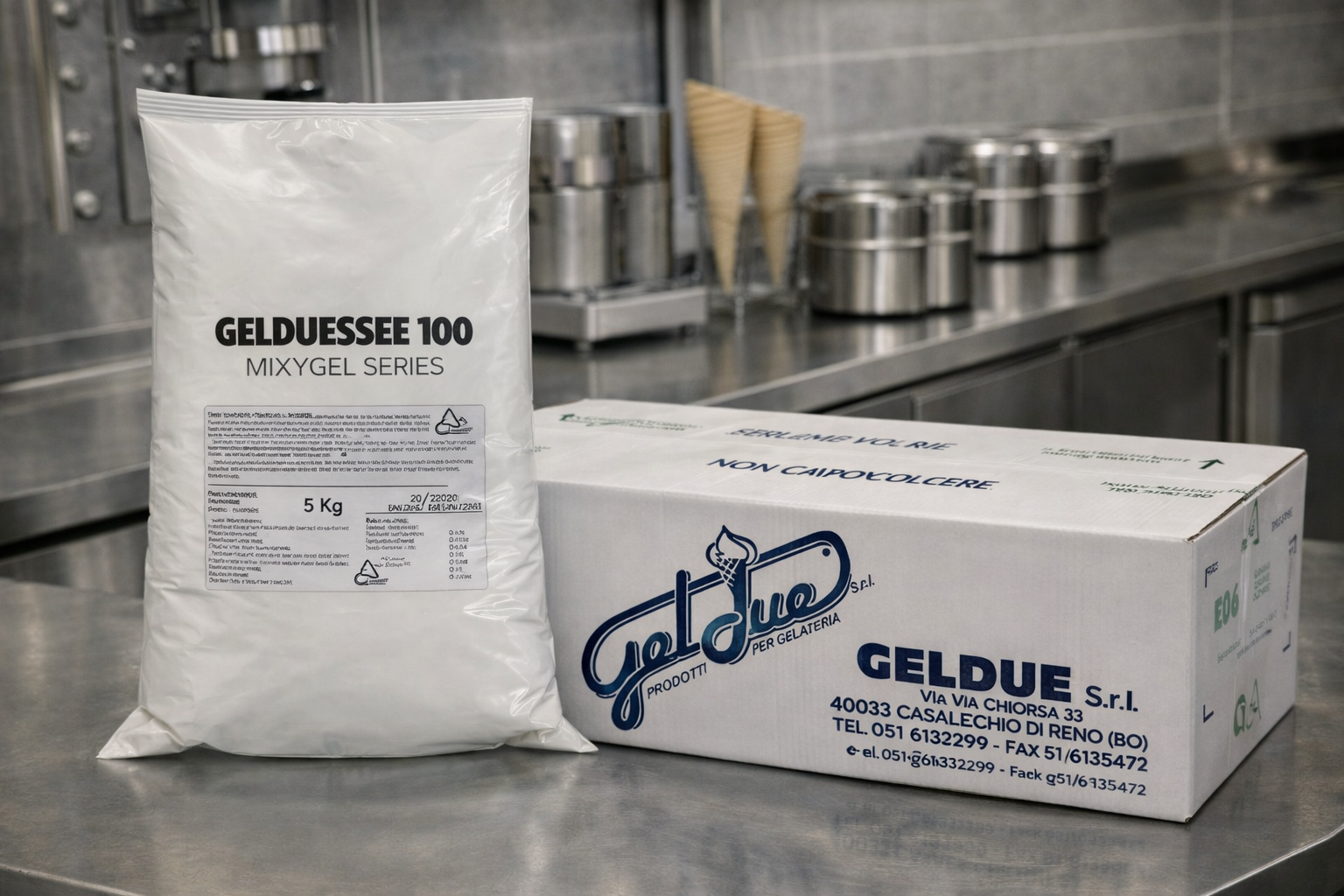 Gelato Base - Gelduesse 100 Mixygel Series - Box (4x5kg)