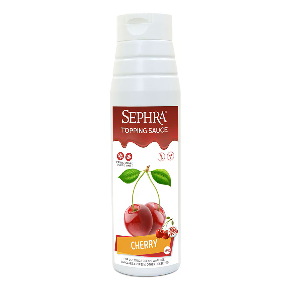 Sephra Cherry Topping Sauce - Box (6 x 1kg)
