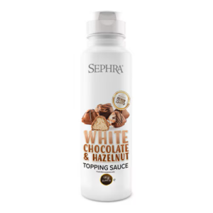 Sephra White Chocolate & Hazelnut Bueno Topping Sauce - Box (6 x 1kg)